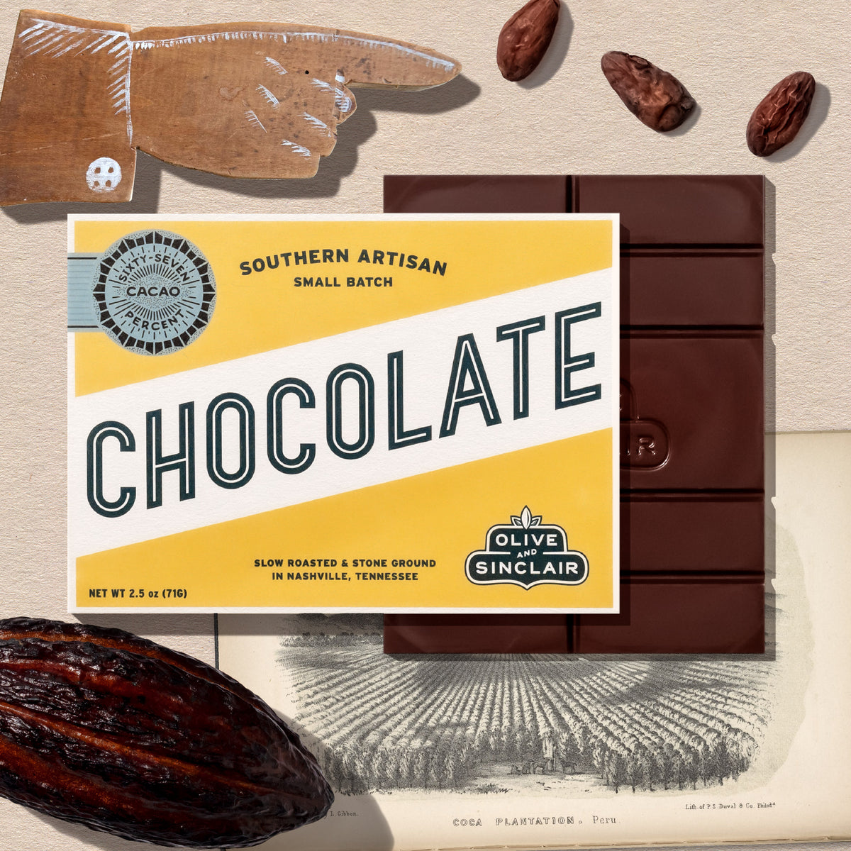 67% Cacao Chocolate Bar Olive & Sinclair
