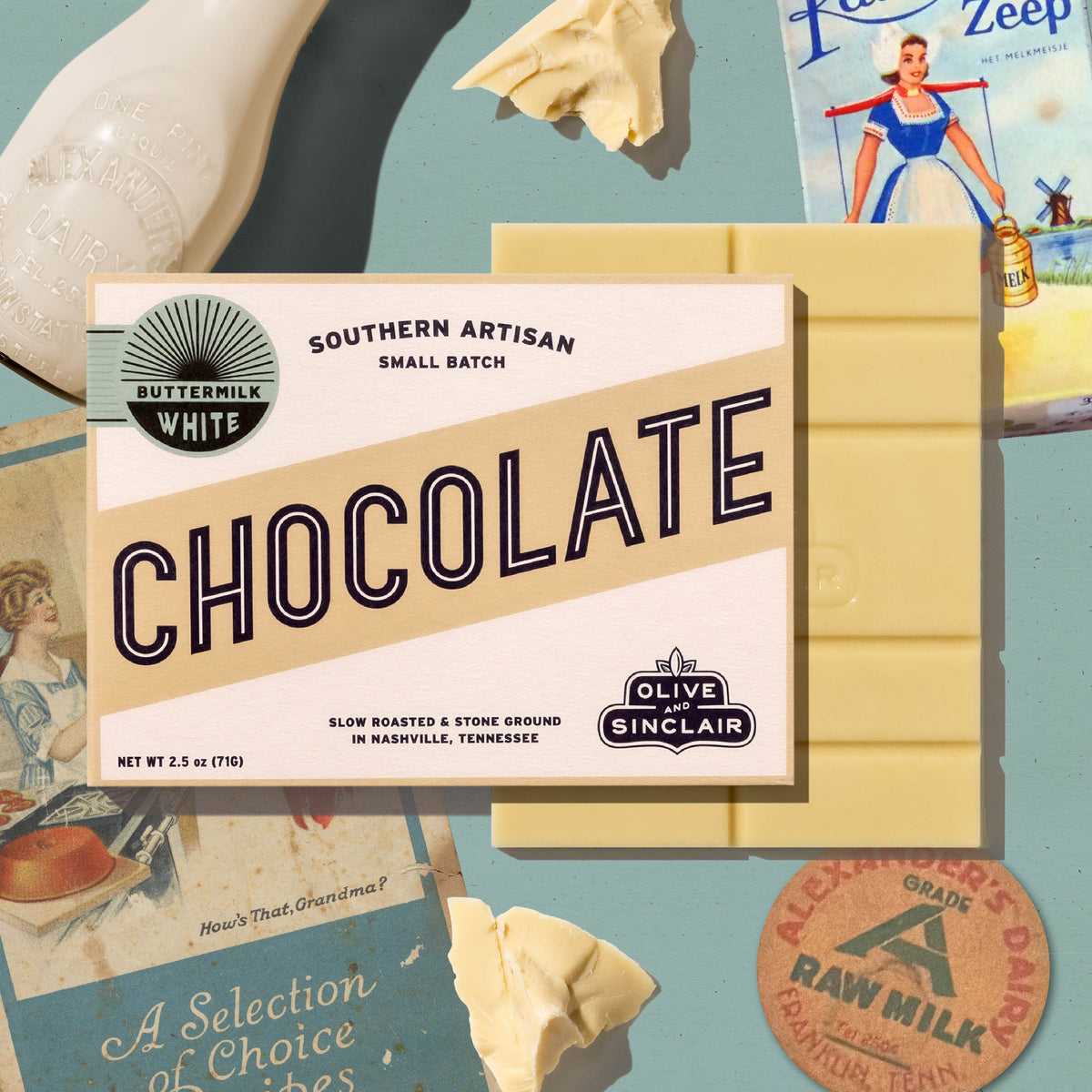 Buttermilk White Chocolate Bar Olive & Sinclair