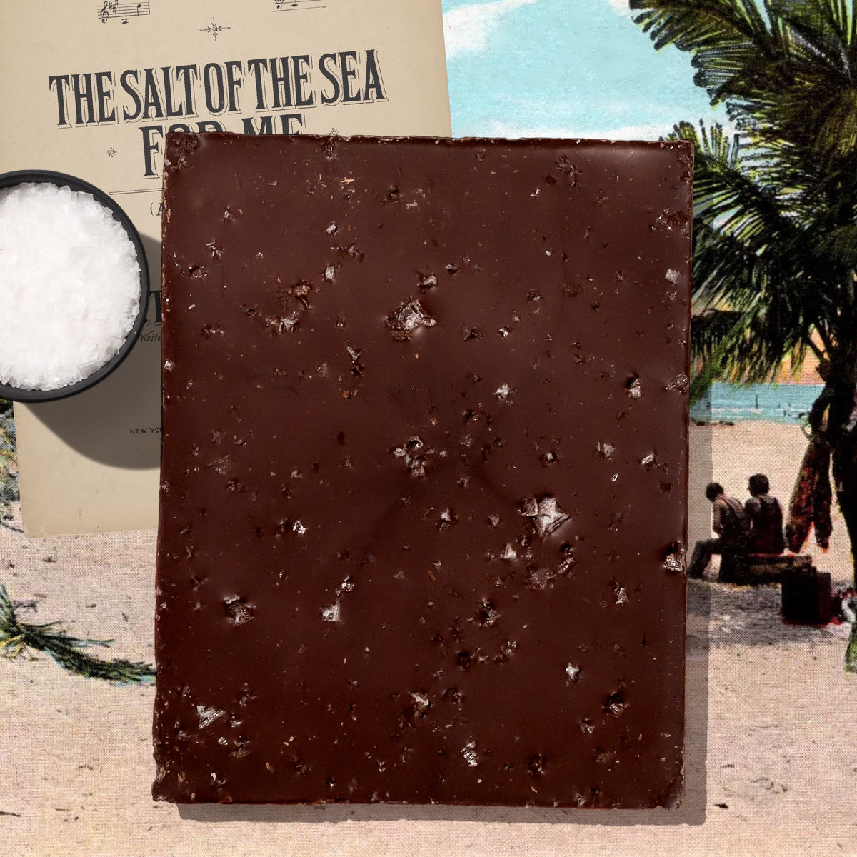 Sea Salt Dark Chocolate Bar Olive & Sinclair