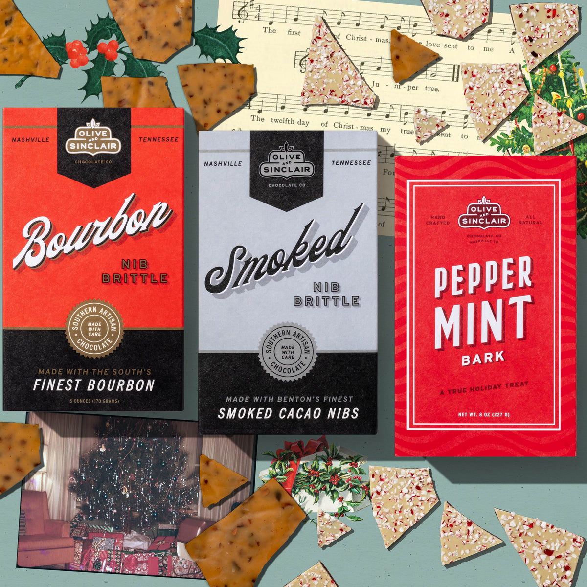 Brittle & Bark Gift Set Olive & Sinclair